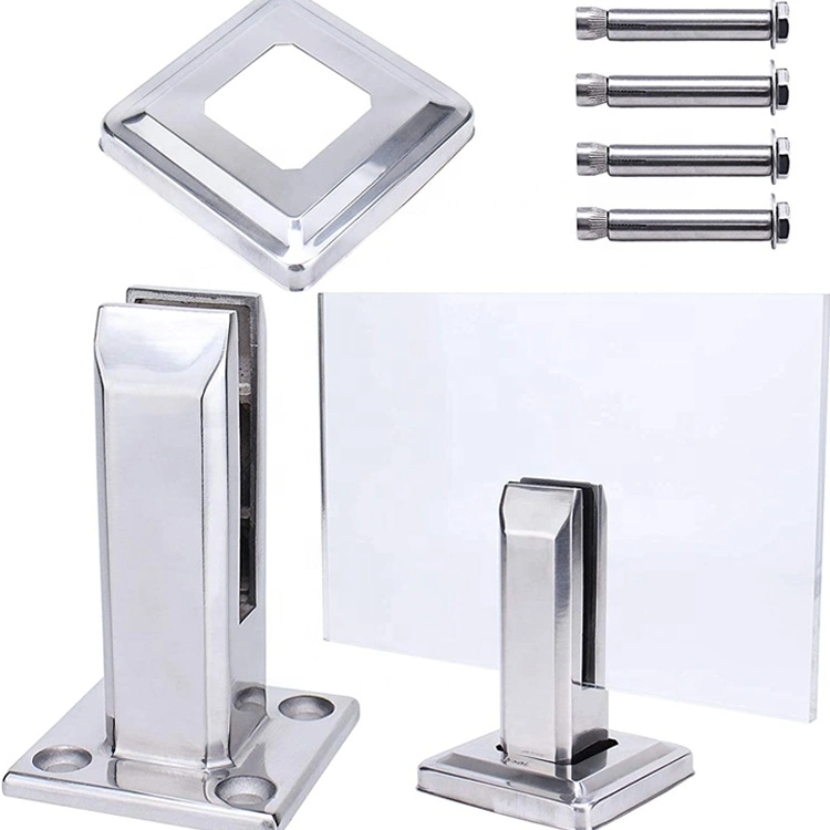 Hot Sell Heavy Duty Core Hole Home Glass Clamp Balustrade Stainless Steel Spigots Swimming Pool Fencing Spigot