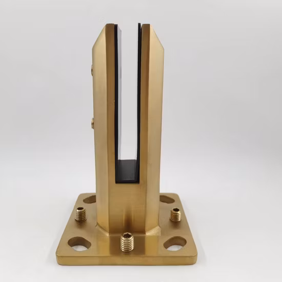 Recubrimiento PVD de acero inoxidable de alta calidad/espita de latón dorado satinado para cercas de vidrio para piscinas