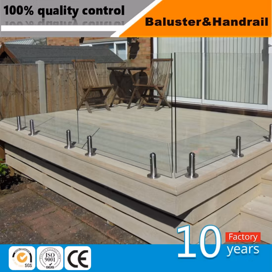 Juego de espigas de acero inoxidable para vidrio 12